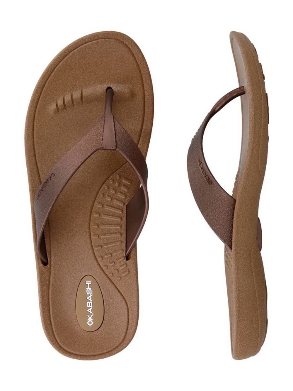 Okabashi Breeze Women's Flip Flops, Color Toffee